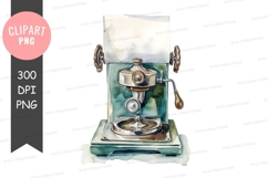 Vintage coffee maker clipart png Product Image 1