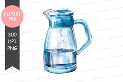 Blue water pitcher clipart png Product Image 1