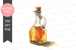 Glass bottle with cork Product Image 1