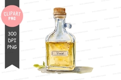Vintage bottle of vinegar clipart png Product Image 1