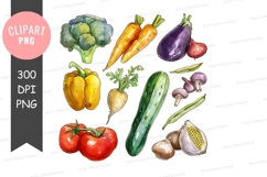 Assorted vegetables clipart png Product Image 1