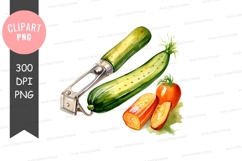 Vegetable preparation clipart png Product Image 1