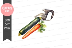 Vegetable peeler with carrot and cucumber Product Image 1