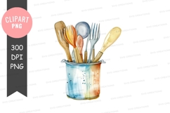 Kitchen utensils in a bucket Product Image 1