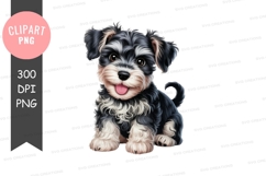 Happy puppy clipart png Product Image 1