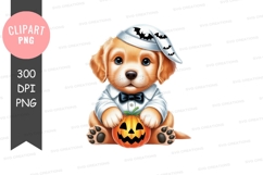 Halloween puppy clipart png Product Image 1
