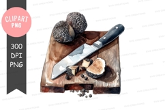 Preparation of truffles clipart png Product Image 1