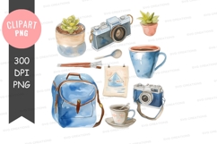 Travel and photography essentials clipart png Product Image 1
