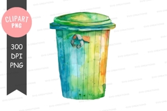Recycling bin clipart png Product Image 1