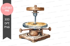 Antique spinning top clipart png Product Image 1