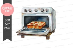 Pizza baking in oven clipart png Product Image 1