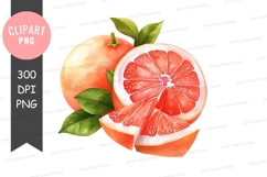 Fresh grapefruit clipart png Product Image 1