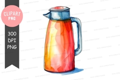 Colorful coffee pot clipart png Product Image 1