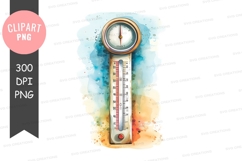 Analog thermometer clipart png Product Image 1