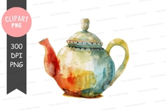 Colorful teapot clipart png Product Image 1