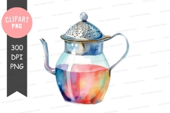Colorful teapot clipart png Product Image 1