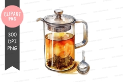 Tea infuser pitcher clipart png Product Image 1