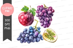 Assorted fruits clipart png Product Image 1