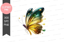 Colorful butterfly clipart png Product Image 1