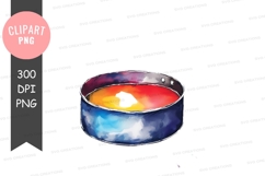 Colorful pan clipart png Product Image 1