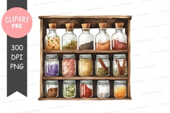 Spice rack clipart png Product Image 1