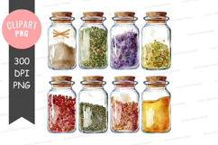Spices in jars clipart png Product Image 1