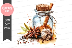 Spices in a jar clipart png Product Image 1