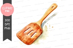 Wooden spatula clipart png Product Image 1
