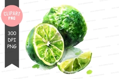 Green limes clipart png Product Image 1