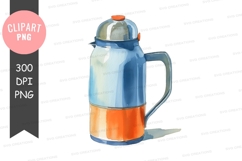 Colorful coffee press clipart png Product Image 1