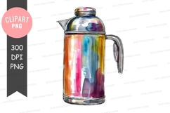 Colorful coffee pot clipart png Product Image 1