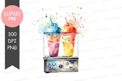 Colorful milkshakes clipart png Product Image 1