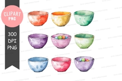 Colorful cooking pot clipart png Product Image 1