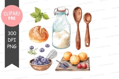 Kitchen ingredients clipart png Product Image 1