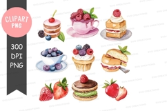 Delightful desserts and treats clipart png Product Image 1