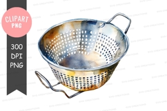 Metal colander clipart png Product Image 1