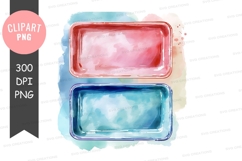 Colorful trays clipart png Product Image 1