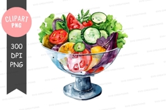 Fresh salad bowl clipart png Product Image 1
