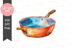 Colorful ceramic bowl clipart png Product Image 1