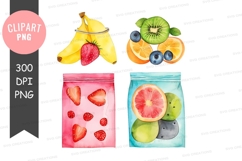 Assorted fruits clipart png Product Image 1