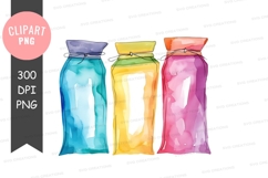 Colorful pouches clipart png Product Image 1