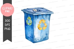 Recycling bin clipart png Product Image 1