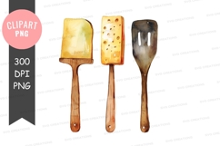 Cheese and utensils clipart png Product Image 1