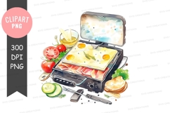 Cooking sandwich clip art Product Image 1
