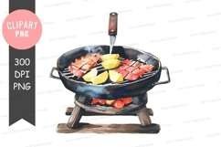 Grilling food clip art Product Image 1