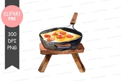 Cooking omelette clipart png Product Image 1
