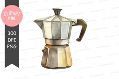 Vintage coffee maker clipart png Product Image 1