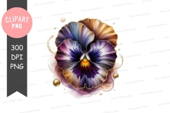 Elegant floral clipart png Product Image 1
