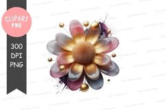 Elegant floral design clipart png Product Image 1