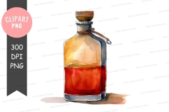 Vintage whiskey bottle clipart png Product Image 1
